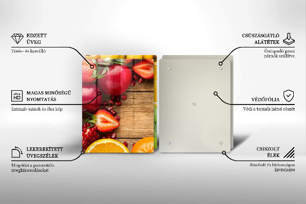 Krájecí prkénko skleněné Čerstvé ovoce