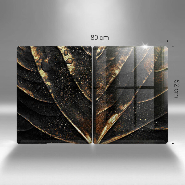 Krájecí prkénko skleněné Zlatý list