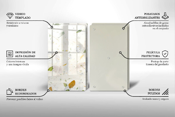 Krájecí prkénko skleněné Padající listy