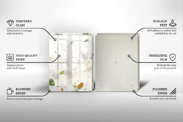 Krájecí prkénko skleněné Padající listy