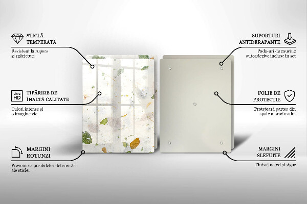 Krájecí prkénko skleněné Padající listy