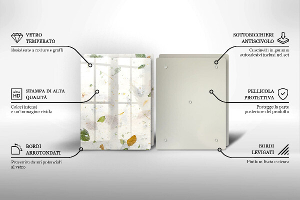 Krájecí prkénko skleněné Padající listy