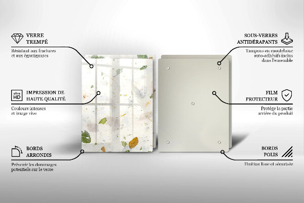 Krájecí prkénko skleněné Padající listy