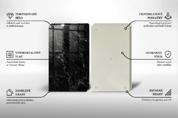 Skleněná krájecí deska Elegantní mramor