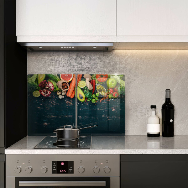 Skleněné krájecí prkénko Ovoce a zelenina