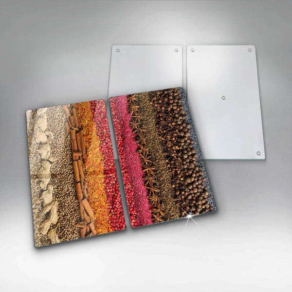 Skleněné krájecí prkénko Barevné koření