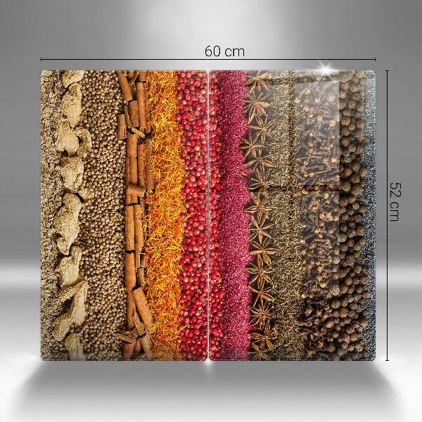 Skleněné krájecí prkénko Barevné koření