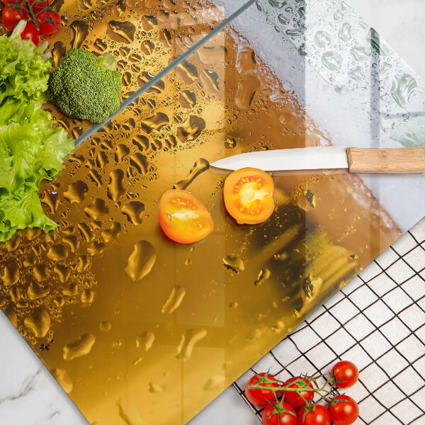 Skleněné krájecí prkénko Mokrá sklenice piva