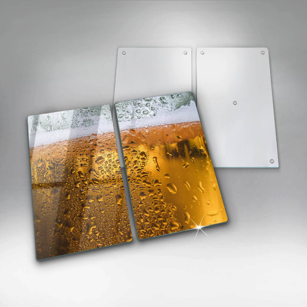 Skleněné krájecí prkénko Mokrá sklenice piva