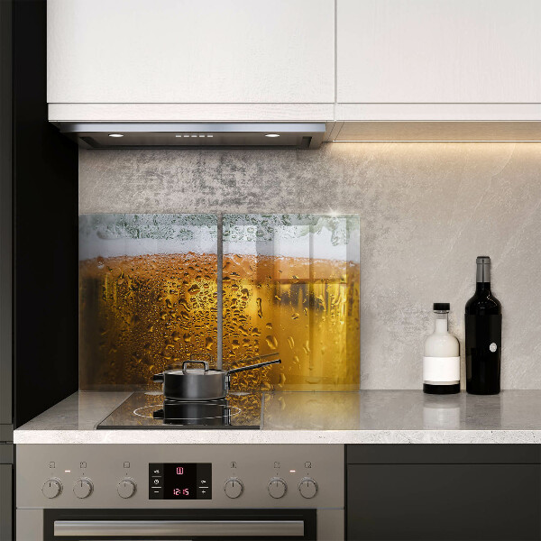 Skleněné krájecí prkénko Mokrá sklenice piva