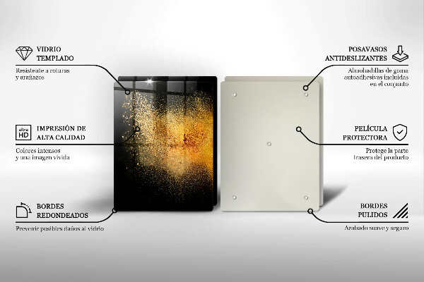 Skleněné krájecí prkénko Barevné koření