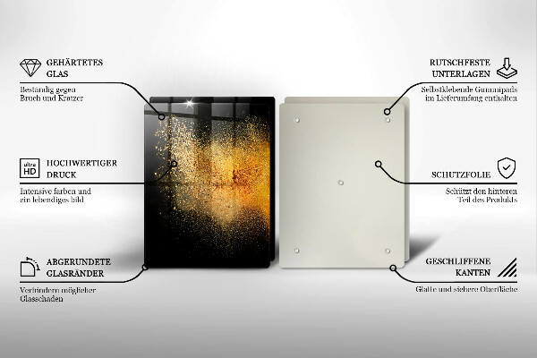 Skleněné krájecí prkénko Barevné koření