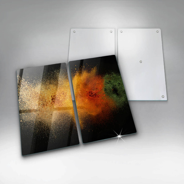 Skleněné krájecí prkénko Barevné koření