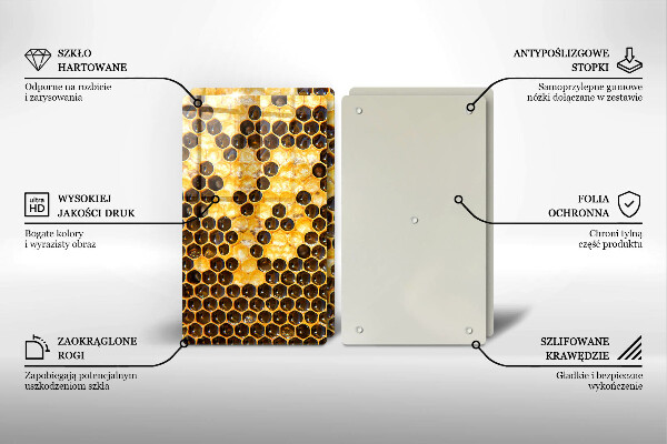 Skleněné krájecí prkénko Voštinový