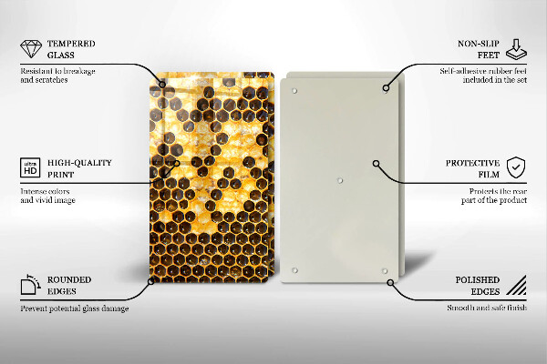 Skleněné krájecí prkénko Voštinový