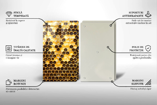 Skleněné krájecí prkénko Voštinový