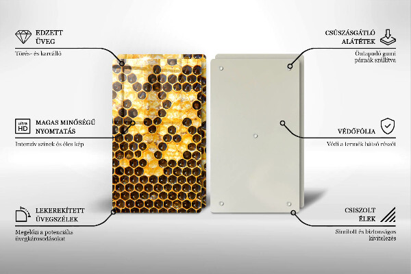 Skleněné krájecí prkénko Voštinový