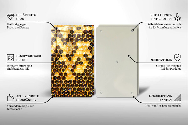 Skleněné krájecí prkénko Voštinový