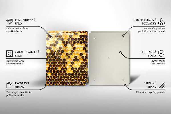 Skleněné krájecí prkénko Voštinový