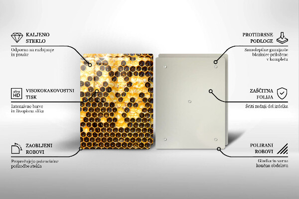 Skleněné krájecí prkénko Voštinový