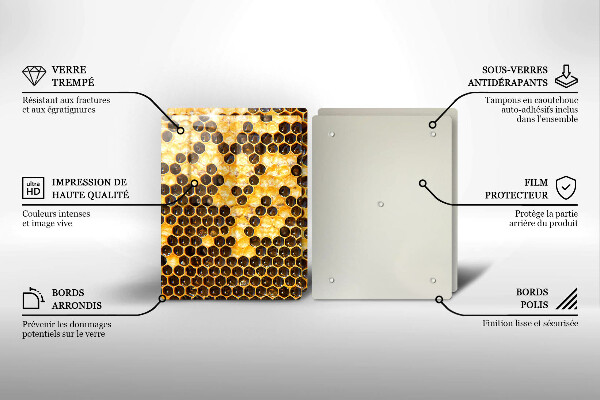 Skleněné krájecí prkénko Voštinový