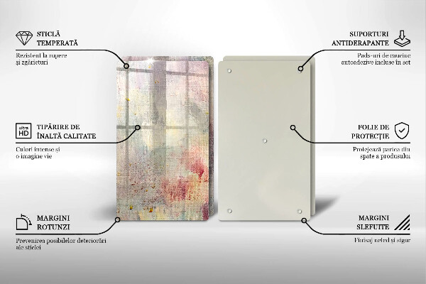 Skleněná krájecí deska Malování textury pozadí