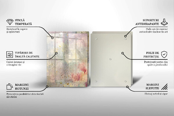 Skleněná krájecí deska Malování textury pozadí