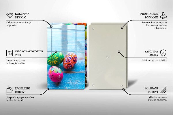 Skleněná krájecí deska Velikonoční vajíčka velikonoční vajíčka