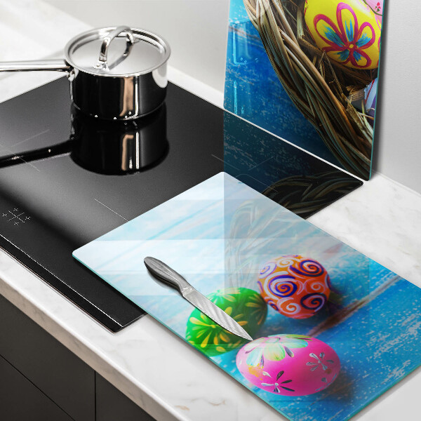 Skleněná krájecí deska Velikonoční vajíčka velikonoční vajíčka