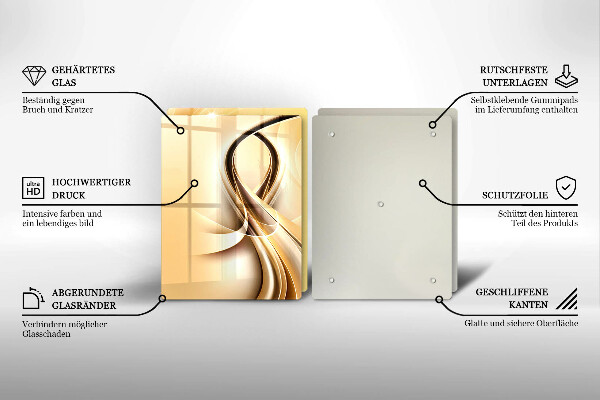 Skleněná krájecí deska Abstrakce kouře