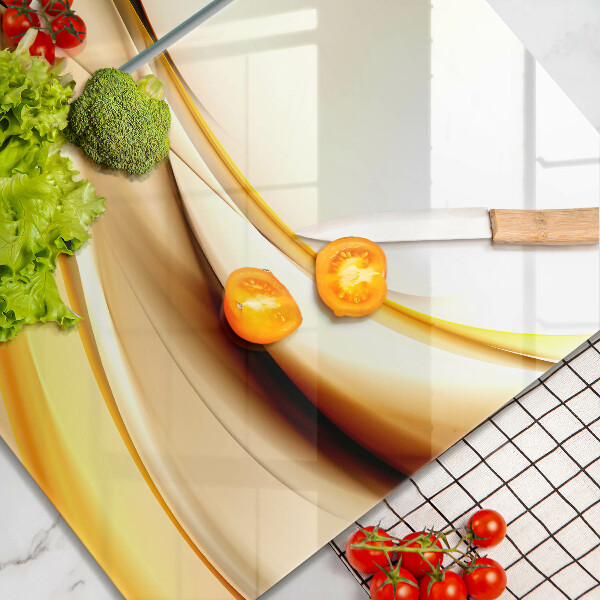 Skleněná krájecí deska Abstraktní kouřové čáry