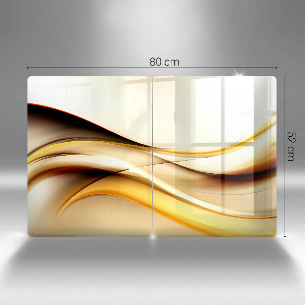 Skleněná krájecí deska Abstraktní kouřové čáry