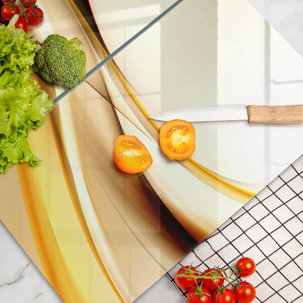 Skleněná krájecí deska Abstraktní kouřové čáry