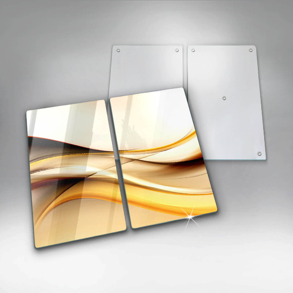 Skleněná krájecí deska Abstraktní kouřové čáry