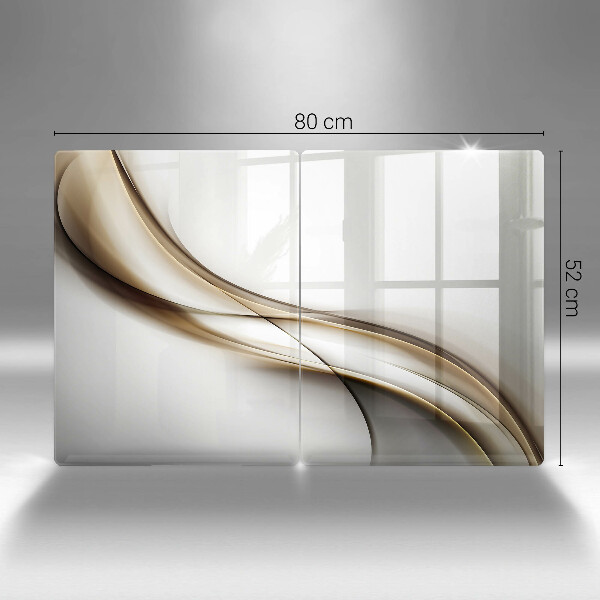 Skleněná krájecí deska Měkké linie abstrakce