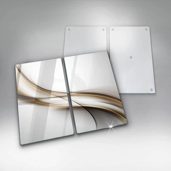 Skleněná krájecí deska Měkké linie abstrakce