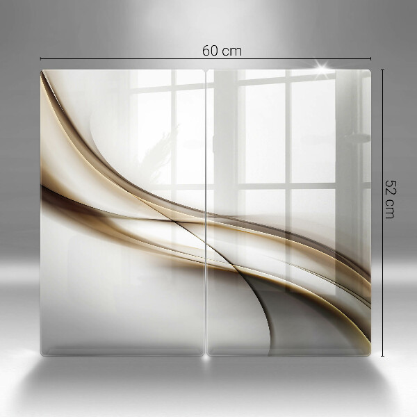 Skleněná krájecí deska Měkké linie abstrakce