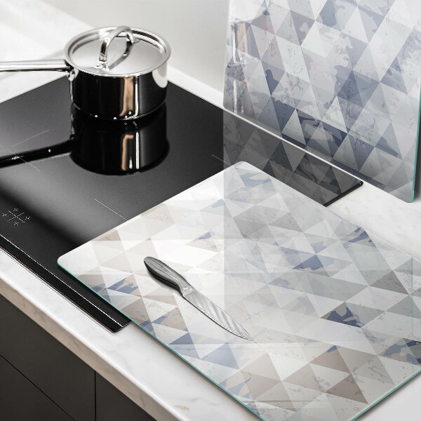 Skleněná krájecí deska Vzor trojúhelníků