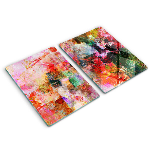 Skleněná krájecí deska Malování abstrakce