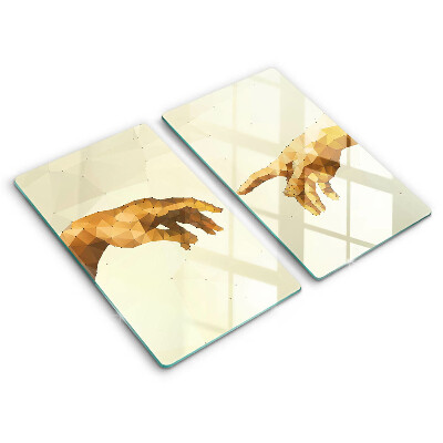 Skleněná krájecí deska Stvoření adamových rukou