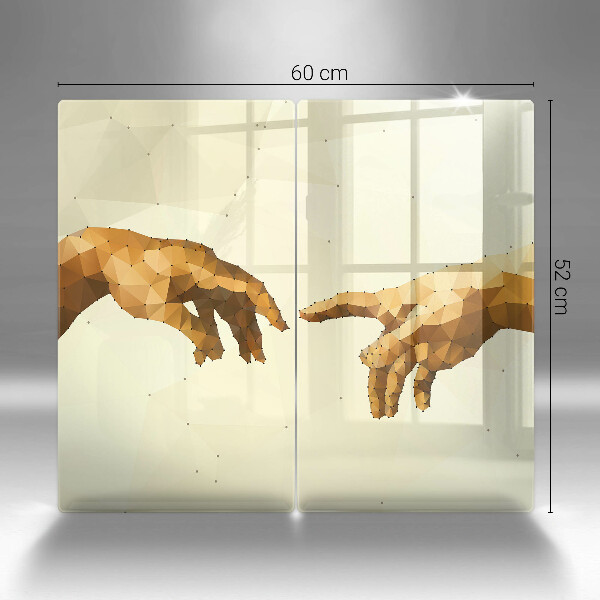 Skleněná krájecí deska Stvoření adamových rukou