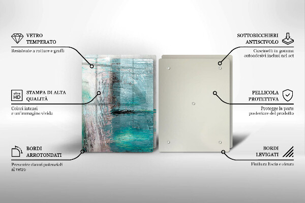 Skleněná krájecí deska Malování abstrakce pozadí