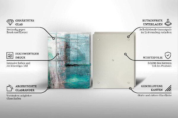 Skleněná krájecí deska Malování abstrakce pozadí