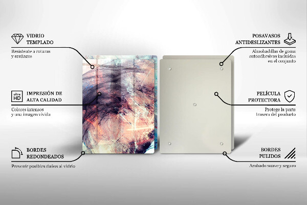 Skleněná krájecí deska Malovaná abstrakce