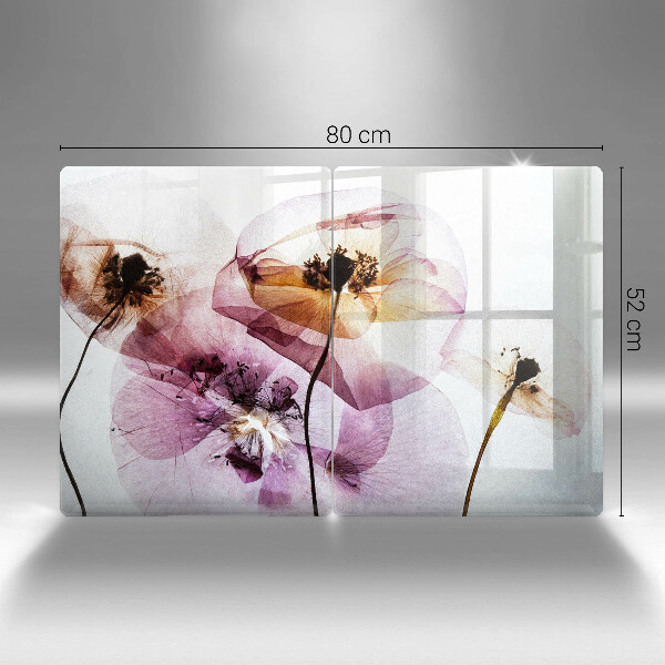 Skleněná krájecí deska Jemné květiny