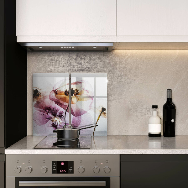 Skleněná krájecí deska Jemné květiny