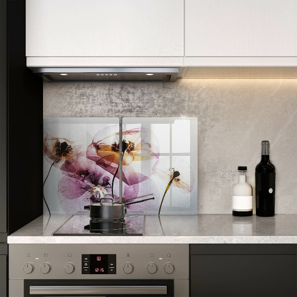 Skleněná krájecí deska Jemné květiny