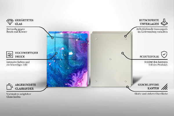 Skleněná krájecí deska Abstrakce inkousty