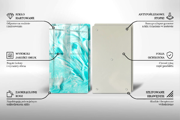 Skleněná krájecí deska Abstrakce barvy