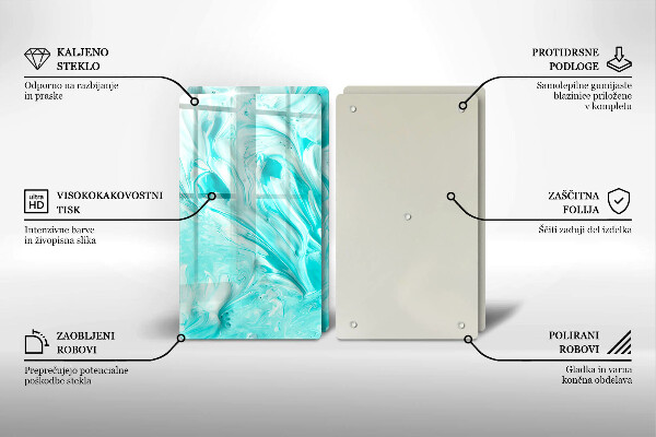 Skleněná krájecí deska Abstrakce barvy